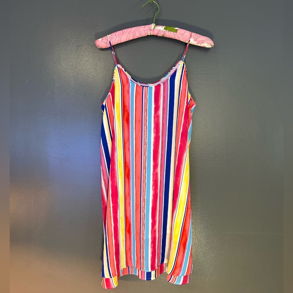 Alya Colorful Striped Mini Dress (Size S)